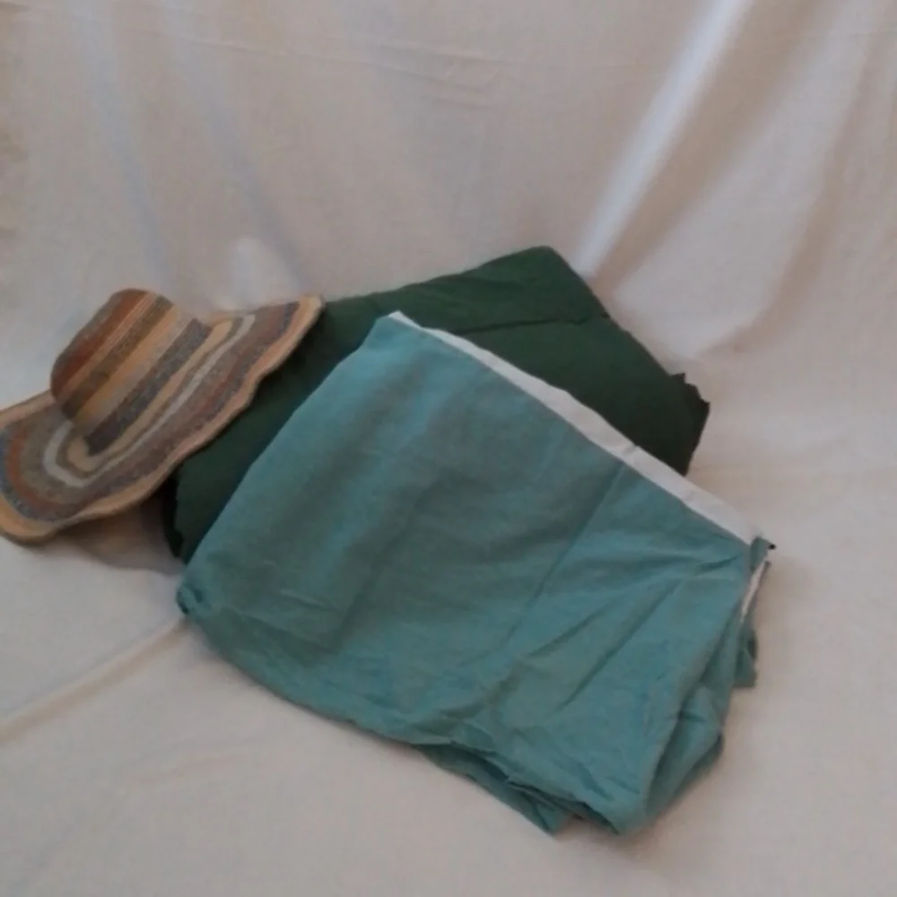 Brylane Home Twin Green Comforter and Bedskirt Set